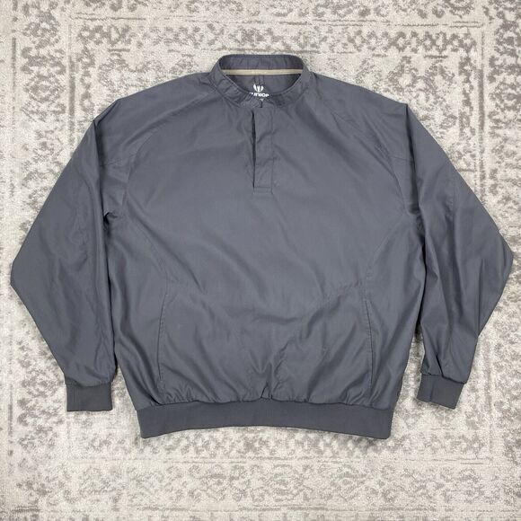 Sunice Golf Windbreaker Classic Fit Nylon Gray Pullover Mens Size Large - Picture 1 of 7